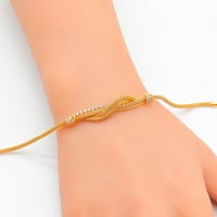 اسوارة ذهب الحرير تصميم الماسي عيار 21 وزن 6.2 جرا...