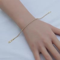 اسوارة ذهب مقمش بتصميم أنيق عيار 18 وزن 4.11 جرام