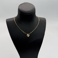 عقد ذهب الفان كليف بتصميم الجنزير عيار 21