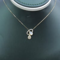 سلسال ذهب عيار 18 الماسي القطرة الناعمة وزن 1.16 ج...