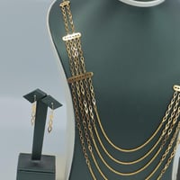 طقم ذهب شال عيار 21 وزن 10.12 جرام