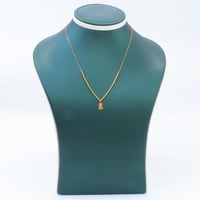 سلسال ذهب السبيكة المربع عيار 21 وزن 0.7 جرام