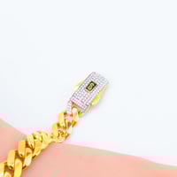 سوارة ذهب موناكو تصميم الماسي عيار 21 وزن 22.8 جرا...