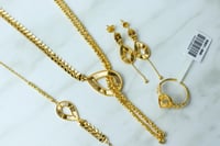 طقم ذهب كبير موديل شال الدوريكاء عيار 21 بوزن 25.3...