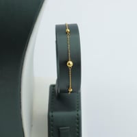 طقم ذهب الببلز عيار 21 دورين وزن 4.1 جرام