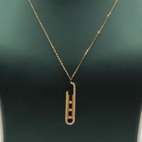 طقم ذهب المسيكاء تصميم الماسي عيار 18 وزن 5.3 جرام