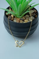 سلسال ذهب تصميم الماسي عيار 18 وزن 2.1 جرام