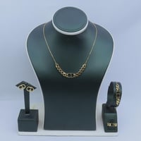 طقم ذهب CD ايطالي عيار 18 وزن 16.45 جرام