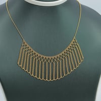 عقد ذهب بتصميم كرات النانو عيار 21 وزن 9.46 جرام