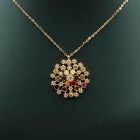 عقد ذهب الشومية تصميم الماسي عيار 18 وزن 2.69 جرام