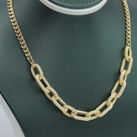 عقد ذهب جنزير عيار 18 وزن 16.85 جرام