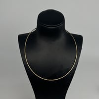 عقد طوق سوبر ايطالي مبروم عيار 18 وزن 3.3 جرام