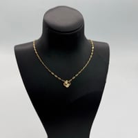 عقد ذهب الفان كليف بتصميم الجنزير عيار 21