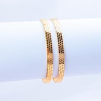 بناجر شوميه ذهب عيار 21 خطوط شوميه وزن 7.8 جرام