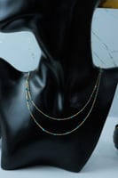 سلسال ذهب صافي دورين مطعم بالميناء التيفاني عيار 1...