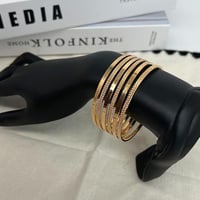 غوايش ذهب سادة عيار 21 هدوء الأناقة وزن 4.5 جرام