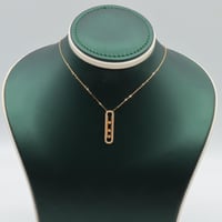 عقد ذهب المسيكاء تصميم الماسي عيار 18 وزن 2.14 جرا...