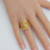 خاتم ذهب عيار 21 وزن 3.11 جرام