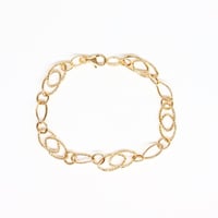 سوارة ذهب جنزير تصميم مودرن عيار 18