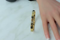 سوارة ذهب ناعمة تصميم اللوف الالماسي عيار 18