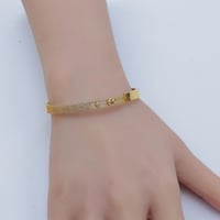 اسوارة ذهب المسيكاء بتصميم ماسي فاخر عيار 21 وزن 8...