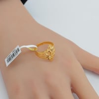 خاتم ذهب ناعم عيار 21 الأكثر جاذبية وزن 2.3 جرام