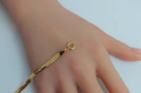 سوارة ذهب فلات الثعبان عيار 18 وزن 6.4 جرام