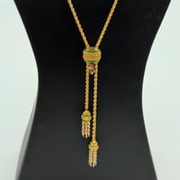 سبحة ذهب بتصميم المبروم شكل دائري عيار 21