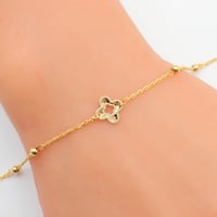 اسوارة ذهب عيار 18 وزن 0.97 جرام بتصميم ناعم