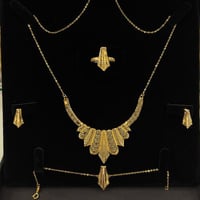 طقم كويتي عيار 21 ذهب صافي وزن 10.53 جرام