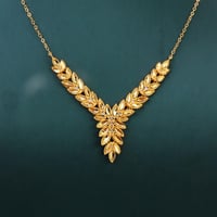 طقم ذهب طوق غصن الزيتون عيار 21 وزن 10.31 جرام