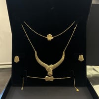 اجمل طقم شبكة ذهب للعروس عيار 21 المميز وزن 9.3 جر...