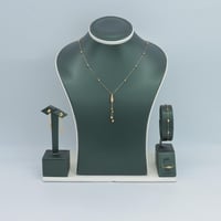 طقم ذهب عيار 21 بتصميم ببلز راقى وزن 4.3 جرام