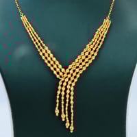 طقم ذهب تصميم كرات الببلز الملكي عيار 21 وزن 26.11...