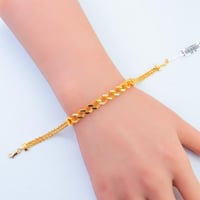 سوارة ذهب جنزير عيار 21 وزن 5.87 جرام