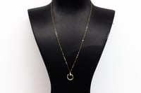 سلسال كارتير ذهب تصميم المسمار نواعم عيار 18 وزن 0...