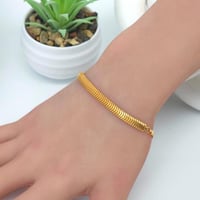 اسواره فلات تصميم جلد الثعبان ذهب عيار 21 وزن 5.9...