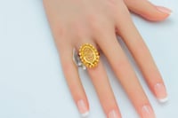 خاتم ذهب تصميم الدوريكاء عيار 21