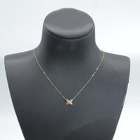 سلسال ذهب نواعم تصميم الماسي عيار 18 وزن 0.55 جرام