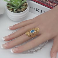 خاتم فرزاتشي ذهب عيار 21 بتصميم الماسي شرقي وزن 4....