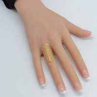 خاتم ذهب عيار 21 تصميم غصن الزيتون وزن 1.95 جرام