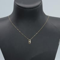 سلسال ذهب تصميم الماسي عيار 18 وزن 0.37 جرام