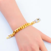 سوارة ذهب موناكو تصميم الماسي عيار 21 وزن 22.8 جرا...