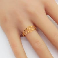 خاتم ذهب عيار 21 وزن 0.95 جرام مقاس 7 | 15