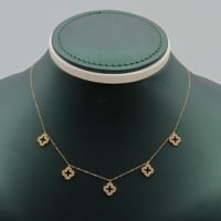 تشوكر ذهب عيار 18 تصميم الماسي وزن 1.38 جرام