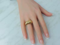 خاتم ذهب ساده بتصميم الامواج عيار 18 بوزن 4.5 جرام