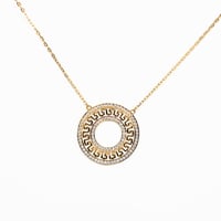 سلسال ذهب تصميم الماسي عيار 18