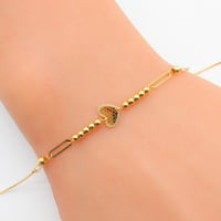 سوارة ذهب عيار 18 وزن 1.19 جرام