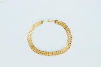 سوارة ذهب غصن الزيتون ثلاثة دور عيار 21 وزن 4.93 ج...