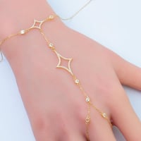 كف ذهب تصميم الماسي عيار 18 وزن 2.3 جرام